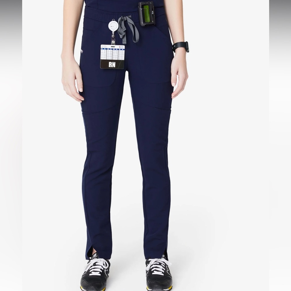 Figs Navy Skinny Scrub Pants XXS
